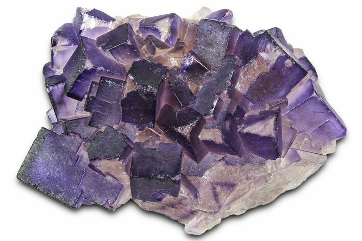 Purple Cubic Fluorite Crystal Cluster - Pakistan #361454